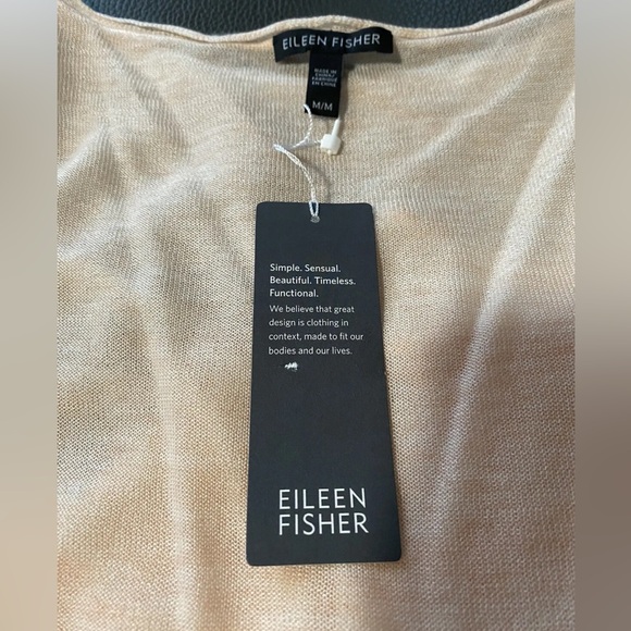 NWT Eileen Fisher Pullover Lightweight Hi-Low Hem Sz M - Picture 4 of 16